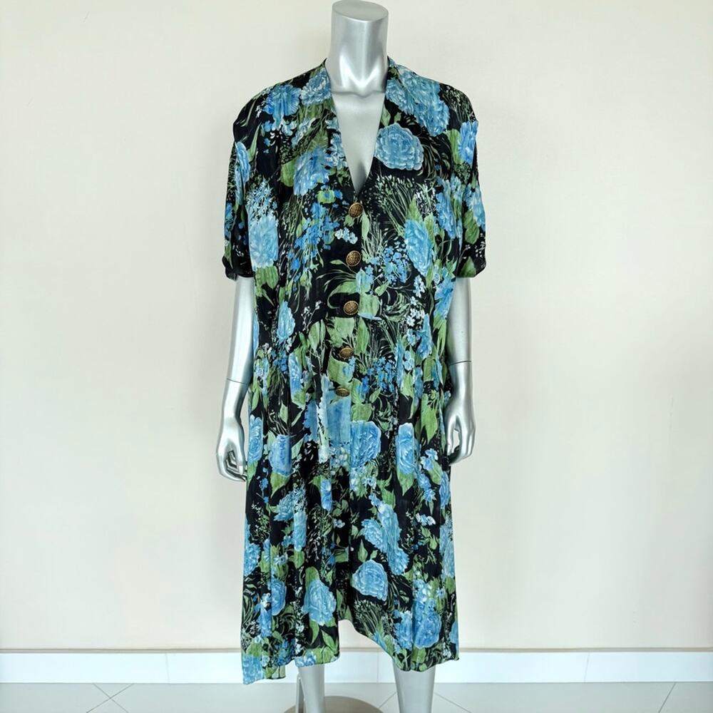 Balenciaga women floral print dress size 2 or M Authentic Retail 2900$